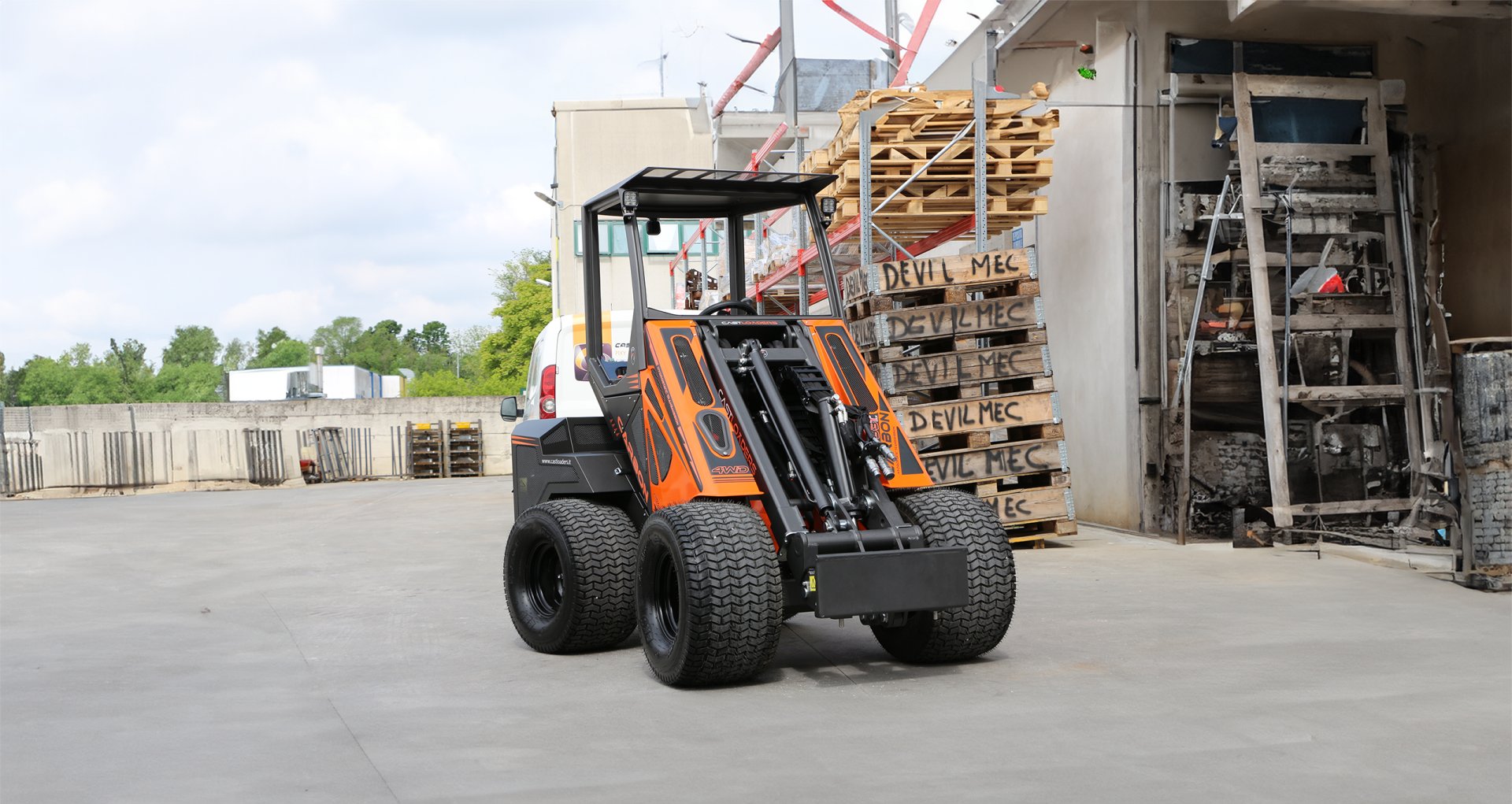 diagonale frontale industriale castloaders 33tlx carbon