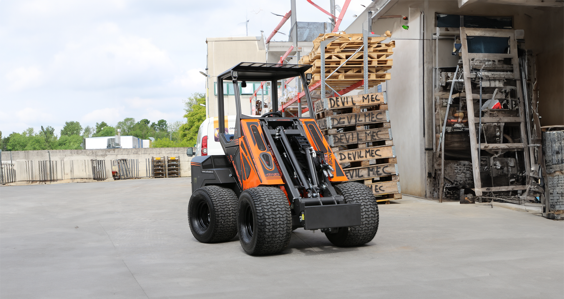 diagonale frontale industriale castloaders 33tlx carbon