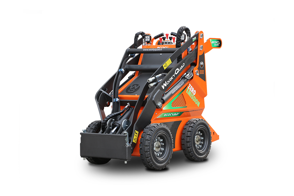 Diagonale frontale WorkyQuad SSQ ECO - Minipala elettrica skid steer