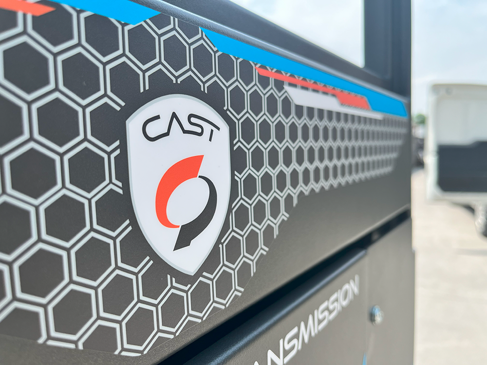 dettagli livrea Castloaders serie 800 VELOCE