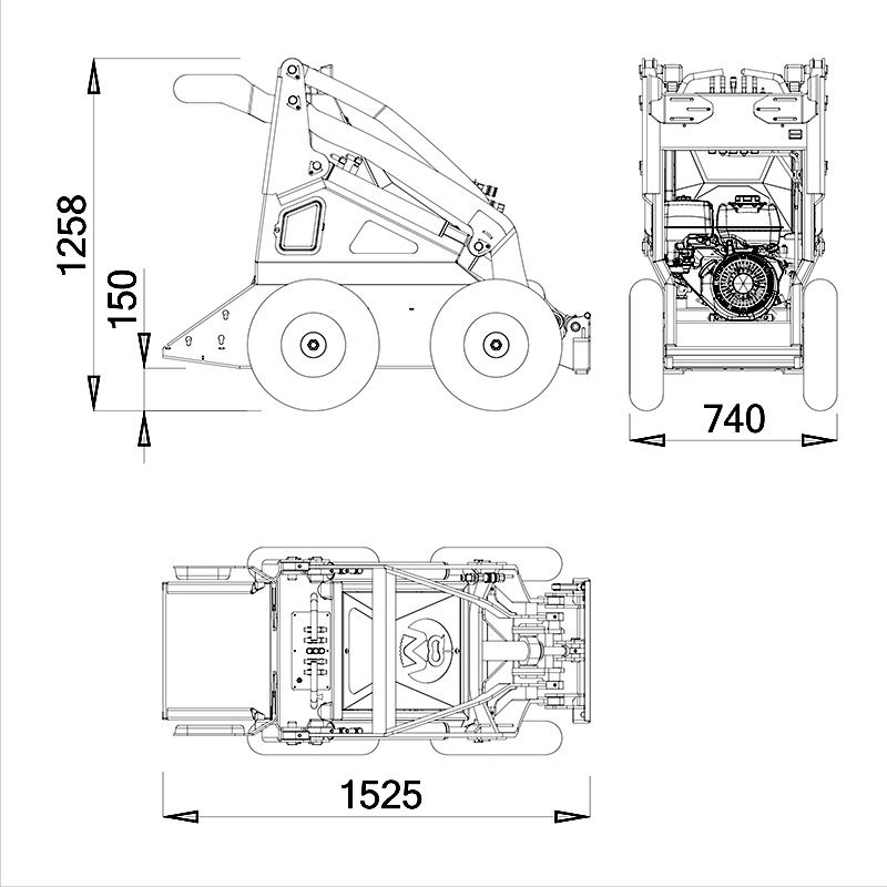 Dimensions WorkyQuad SSQ11