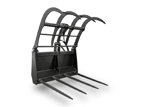 Accessorio FORCA FORAGGIO da montare su minipala Castloaders o Workyquad