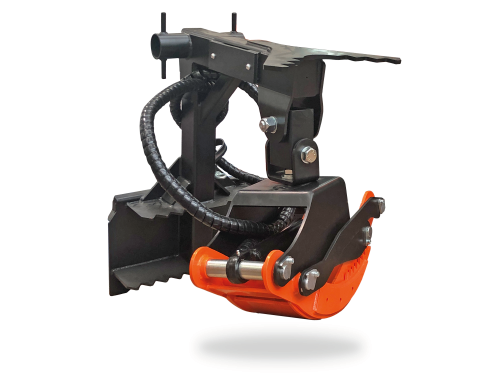 Accessorio PINZA AGRO FORESTALE da montare su minipala Castloaders e WorkyQuad