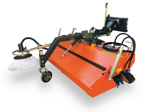 Accessorio SPAZZATRICE PROFESSIONALE ORIENTABILE da montare su minipala Castloaders