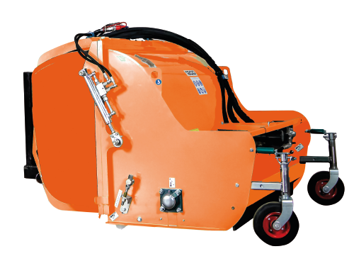 Accessorio TRINCIA ERBA CON RACCOLTA da montare su minipala Castloaders e WorkyQuad