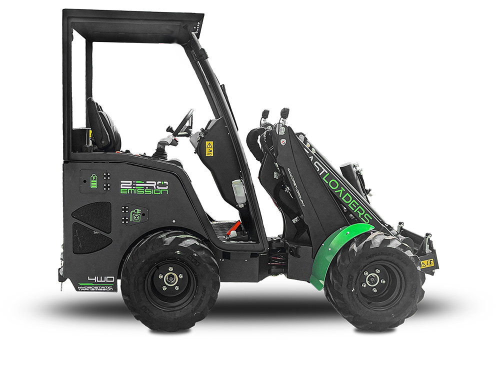 Castloaders 800ECO vista laterale, Minipala elettrica